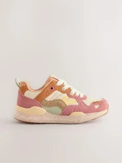 Sale Next Colourblock Lace-Up Trainers Muted