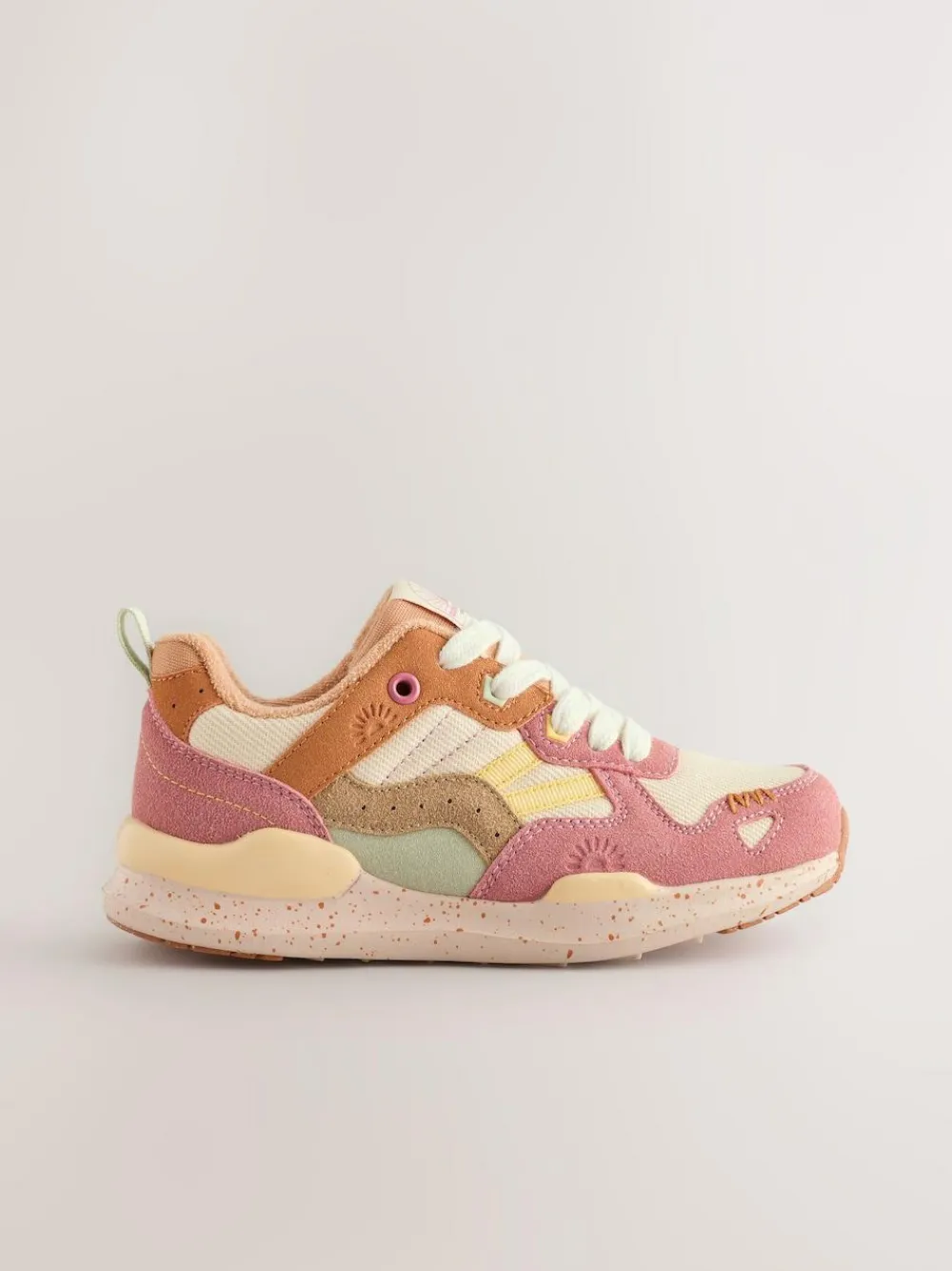 Sale Next Colourblock Lace-Up Trainers Muted