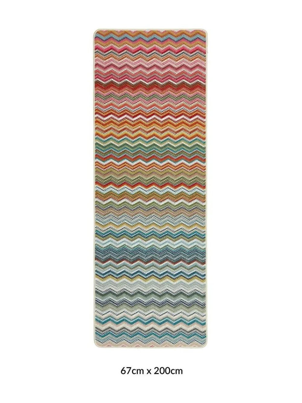 Hot My Mat Zig Zag Runner Candy Rainbow