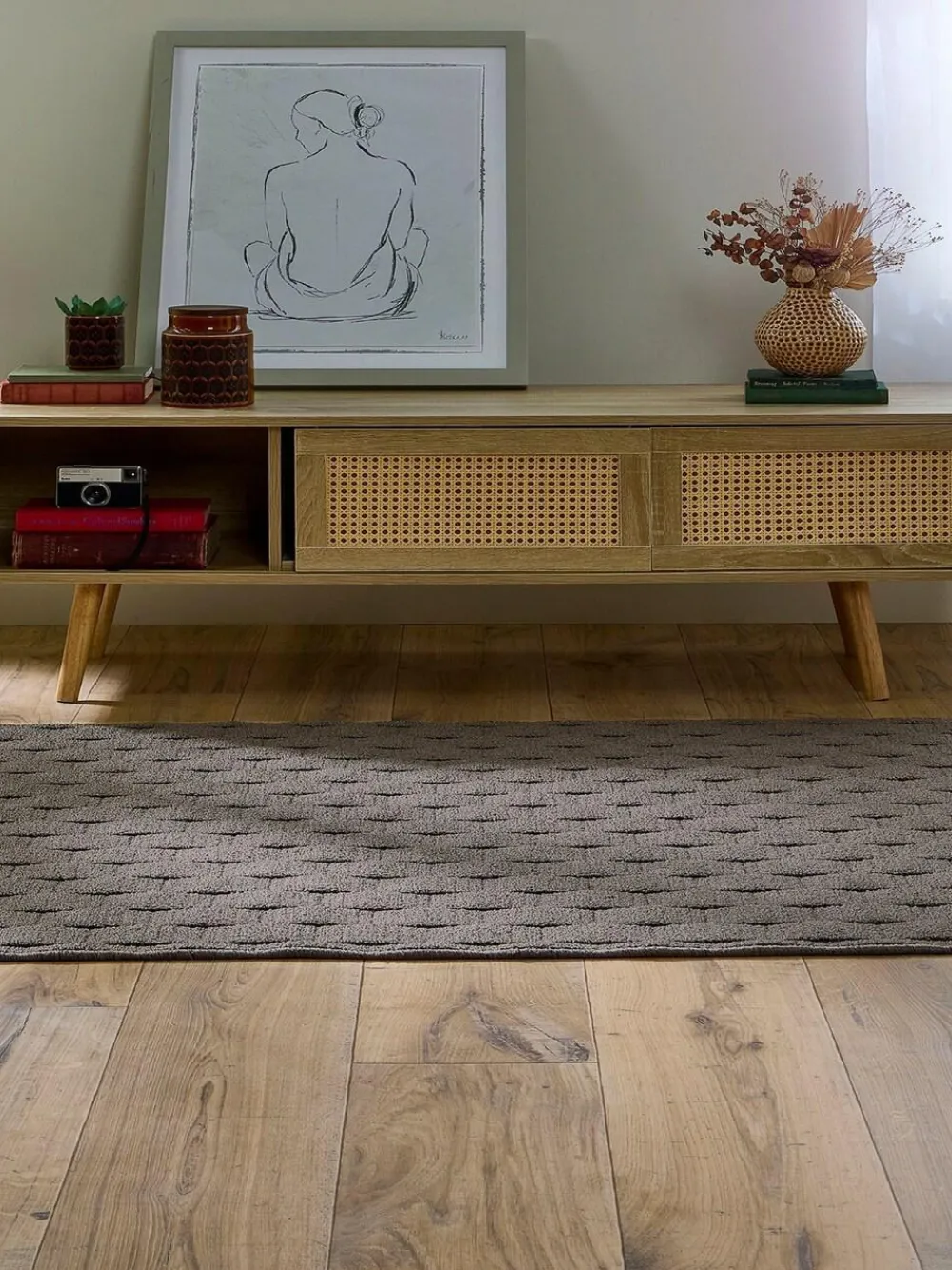Hot My Mat Mink Sculptured Washable Stain Resistant Runner