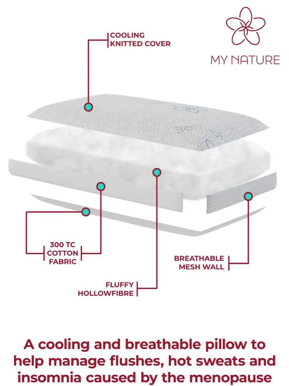 My Nature Menopause Pillow^ Duvets & Pillows