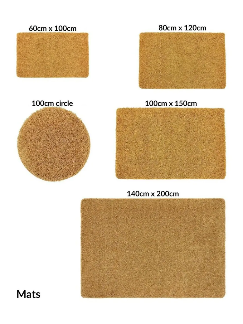 Outlet My Rug Ochre Shaggy Rug