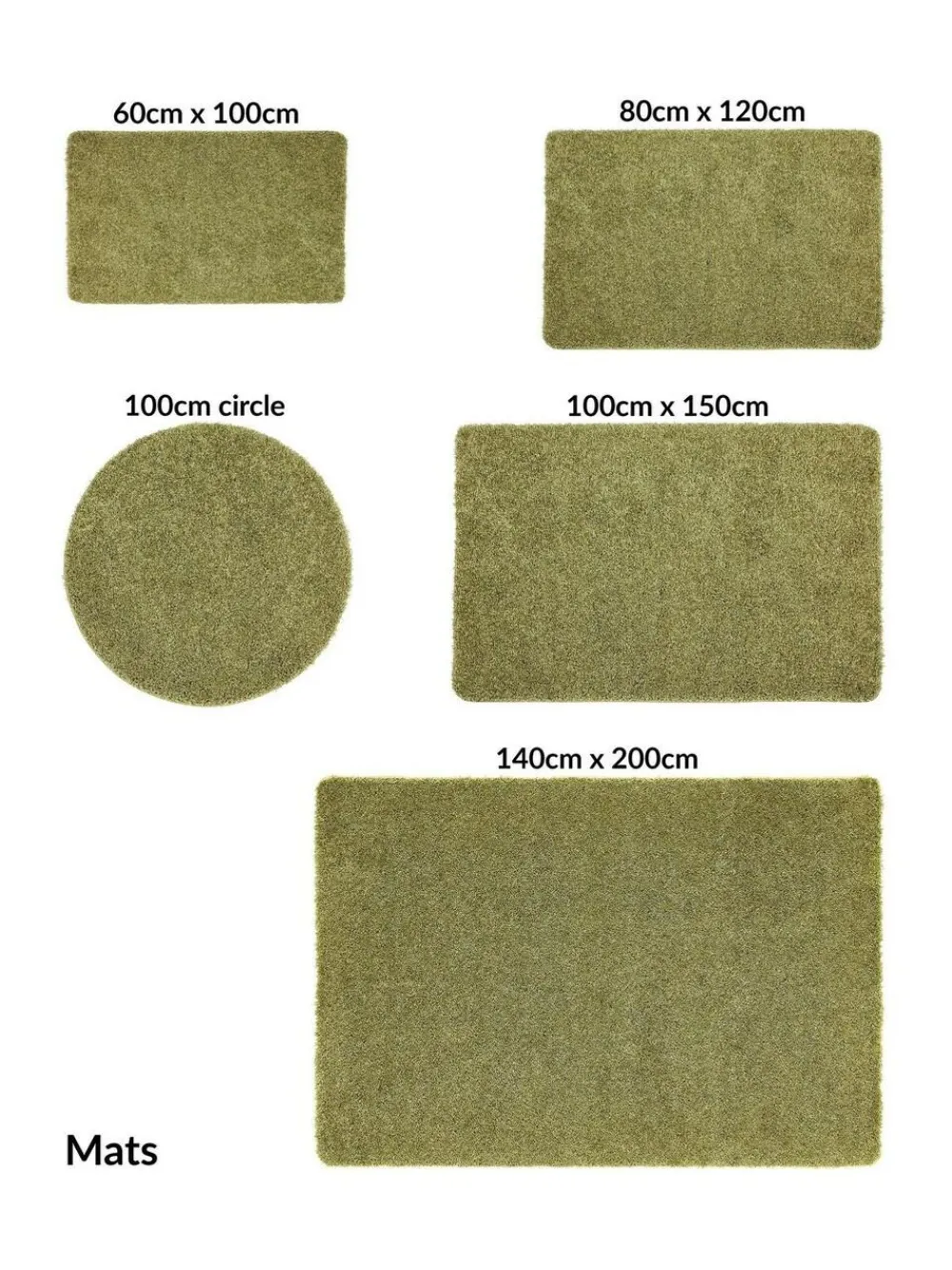 My Rug Olive Shaggy Rug^ Rugs & Runners
