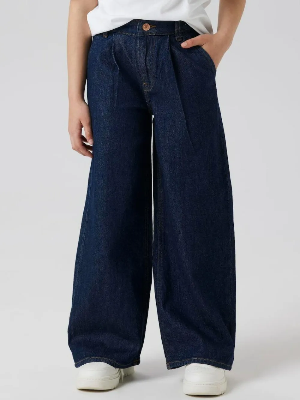 Name It Blue Pleated Wide Leg Jeans^ Jeans