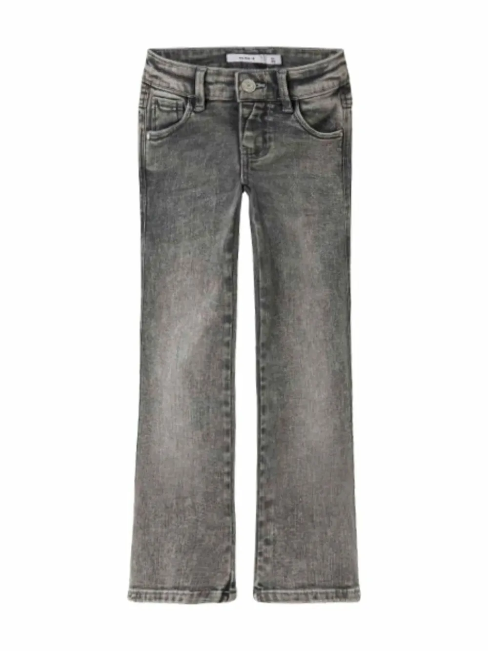 Online Name It Girls Flare Jeans With Adjustable Waist Dark Grey