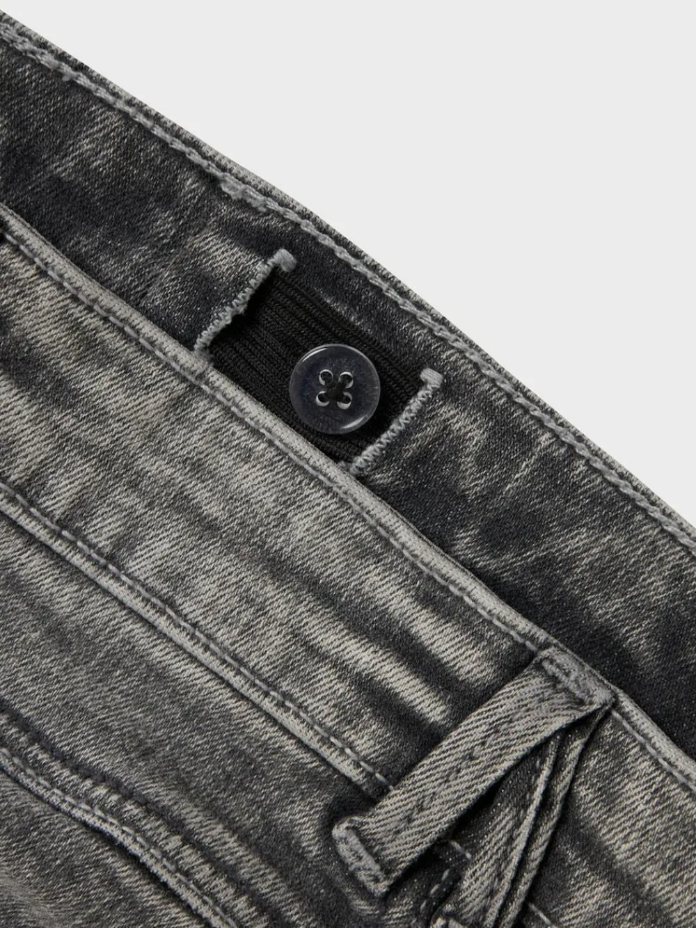 Online Name It Girls Flare Jeans With Adjustable Waist Dark Grey