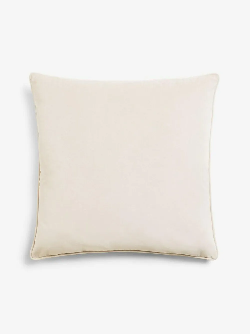 Next Natural 59 x 59cm Matte Velvet Cushion^ Cushions & Throws