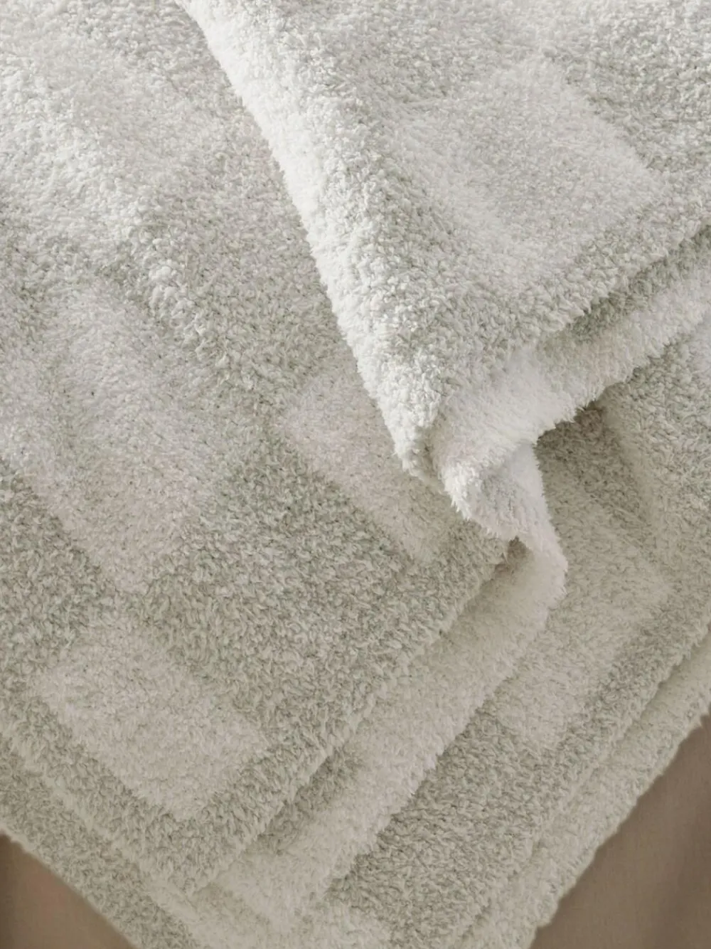 Next Natural Checkerboard Knit Fleece Throw^ Cushions & Throws