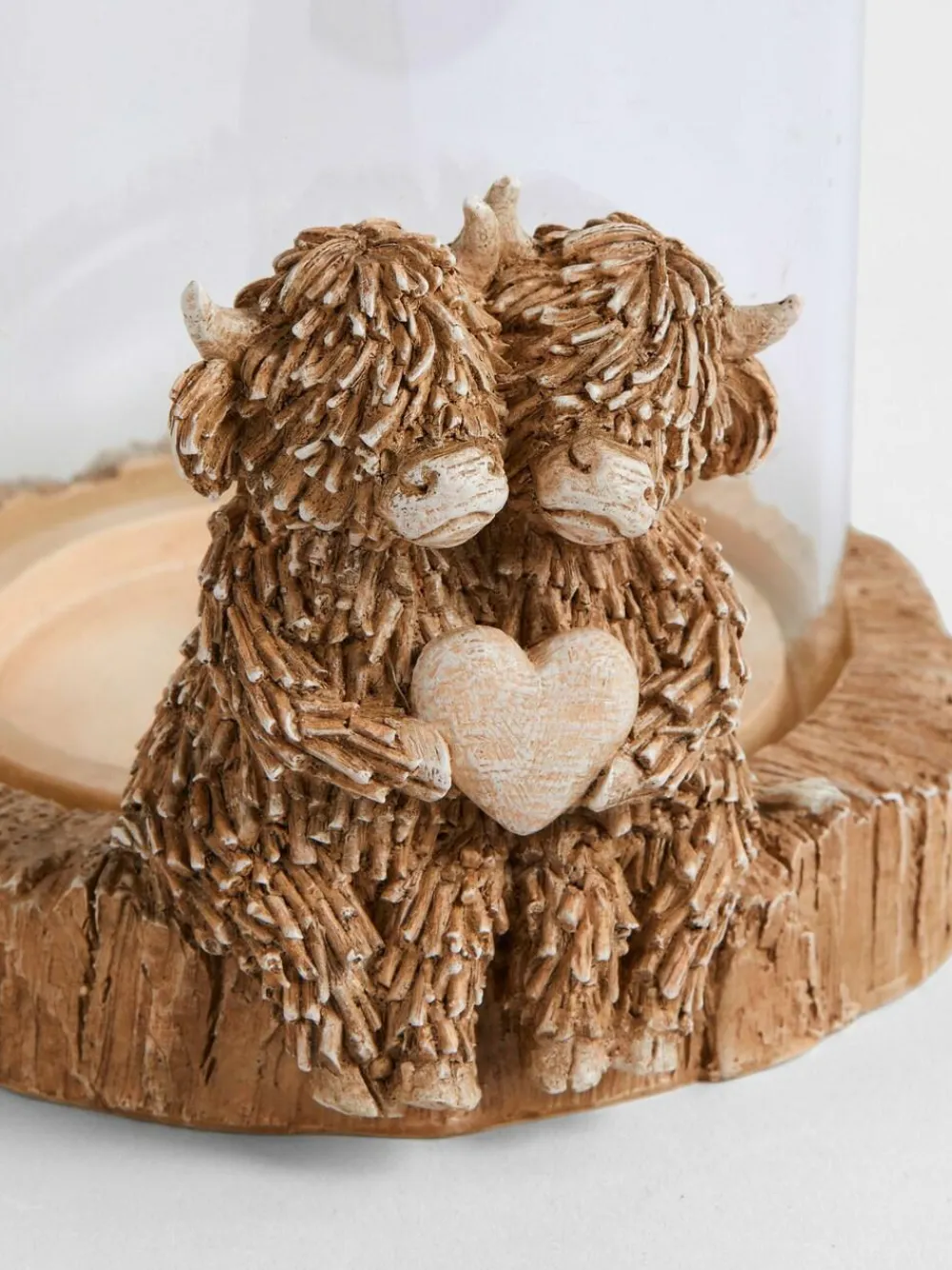 Next Natural Hamish The Highland Cow Hurricane Candle Holder^ Candle Holders & Lanterns