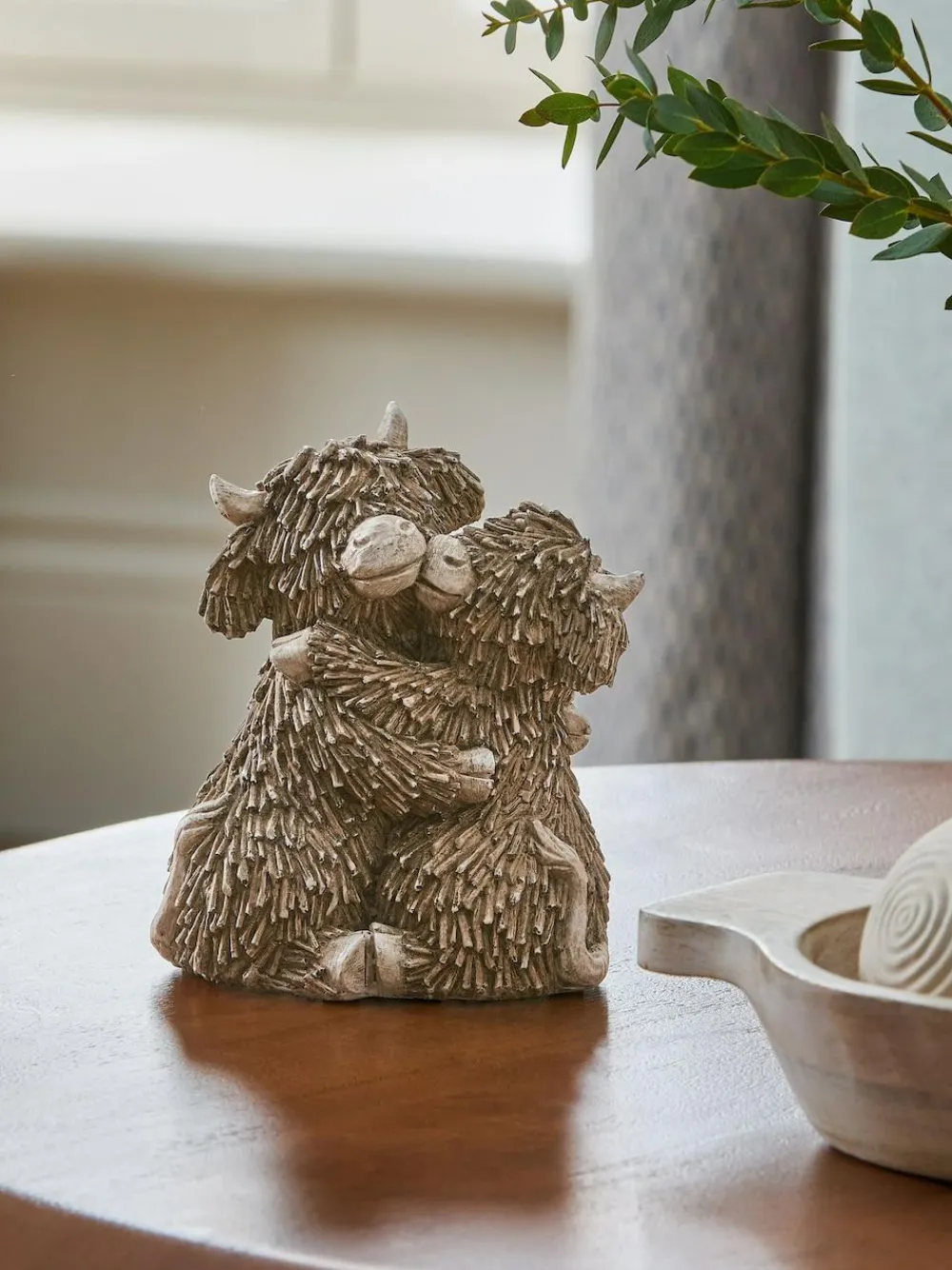 Next Natural Hamish The Highland Cow Hugging Ornament^ Ornaments