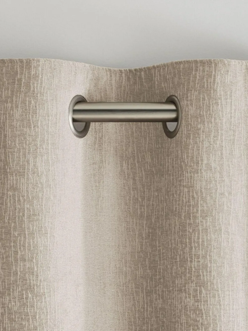 Next Natural Heavyweight Chenille Eyelet Blackout/Thermal Curtains^ Curtains & Blinds