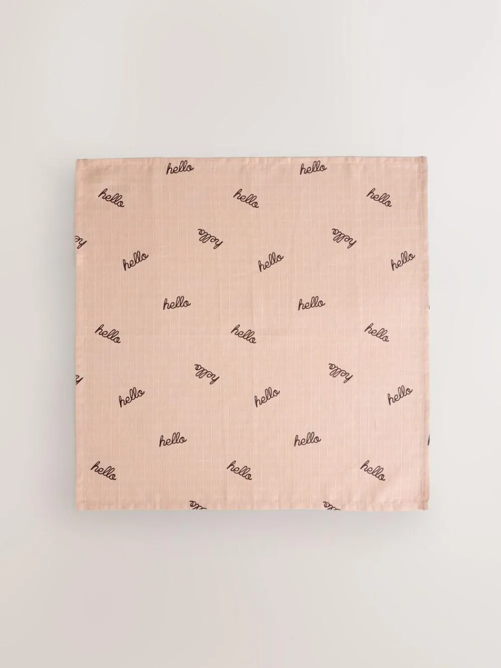 Hot Next Natural Hello World Baby Muslin Cloths 4 Pack