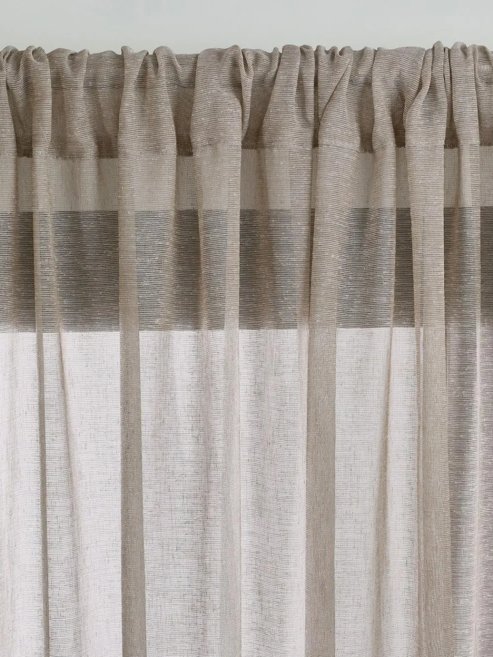 Next Linen Look Voile Slot Top Sheer Panel Curtain^ Curtains & Blinds