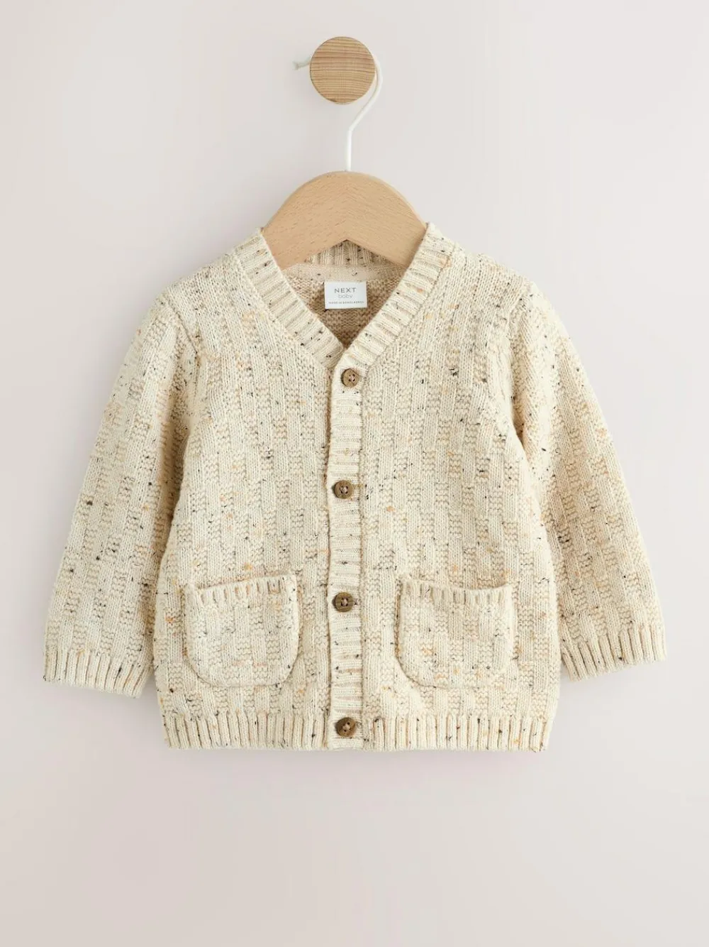 Next Natural Milk Club Embroidered Baby Cardigan^BOY Unisex|Knitwear