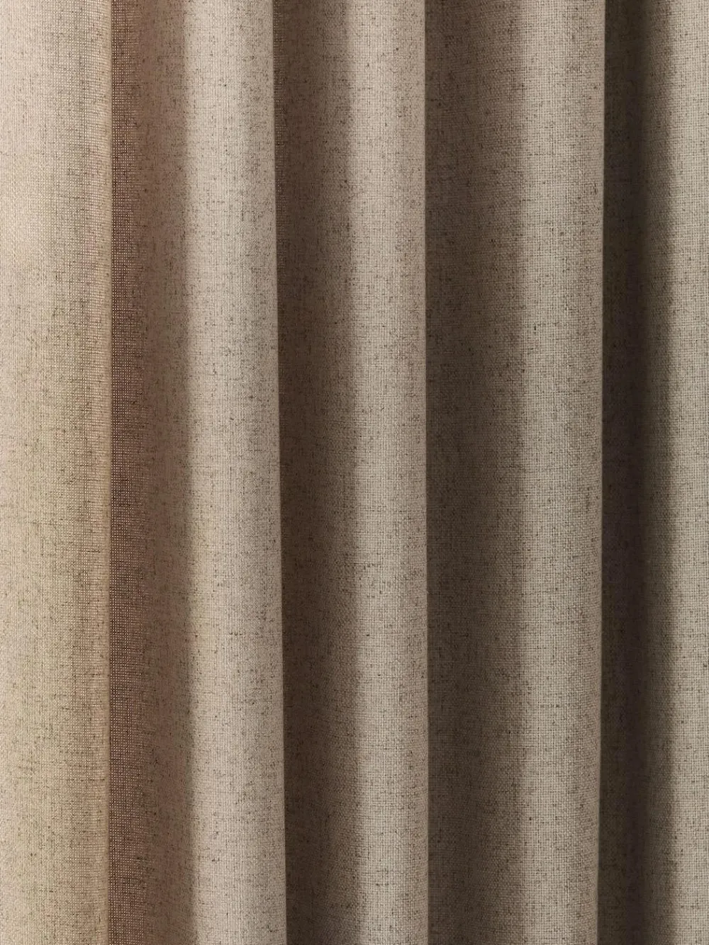 Hot Next Soft Weave Linen Blend Lined Eyelet Curtains Natural