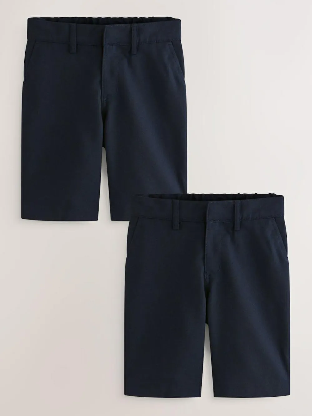 Hot Next 2 Pack Flat Front School Shorts (3-14yrs) Navy