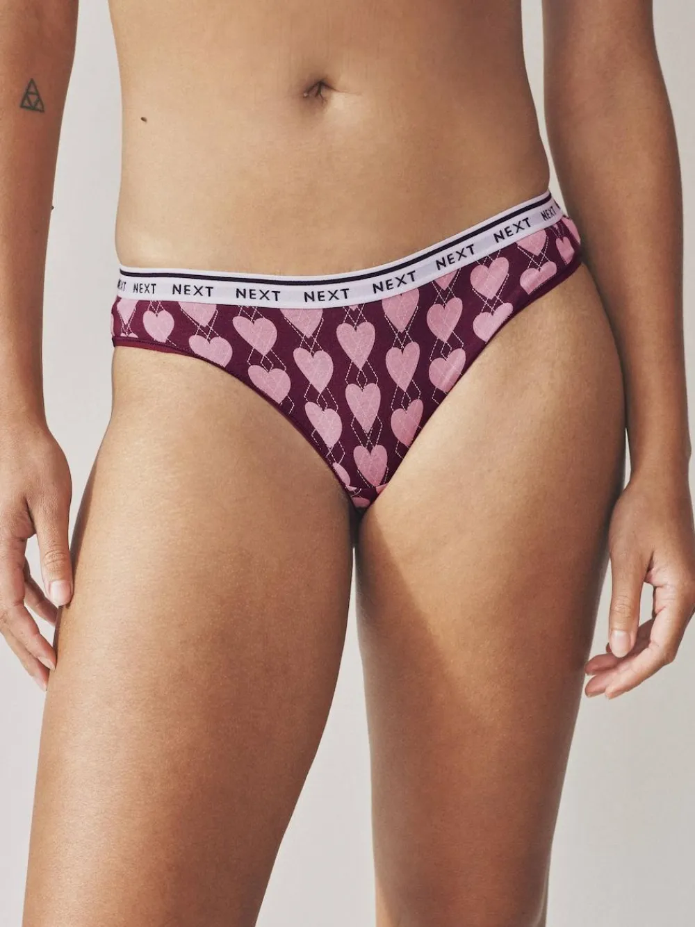 Next Bikini Cotton Logo Knickers 4 Pack^Women Panties