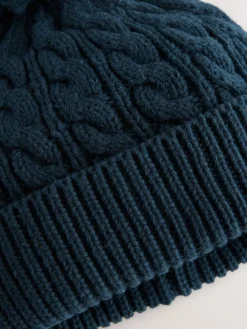 Clearance Next Navy Baby Knitted Hat With Pom (0mths-2yrs)