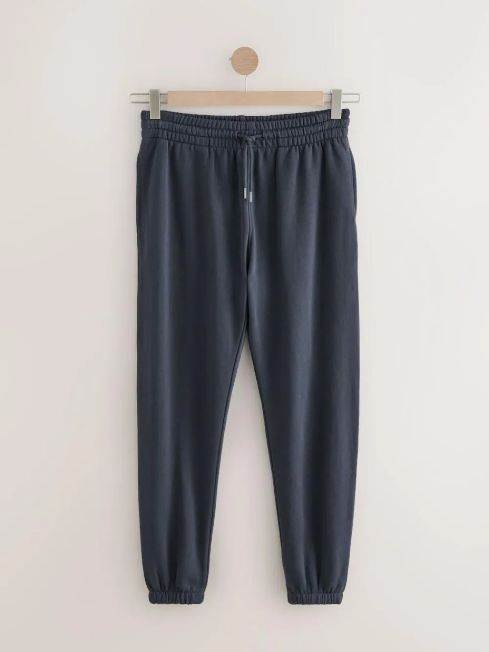 Best Next Cuffed Brushback Heavyweight Open Joggers Navy Blue