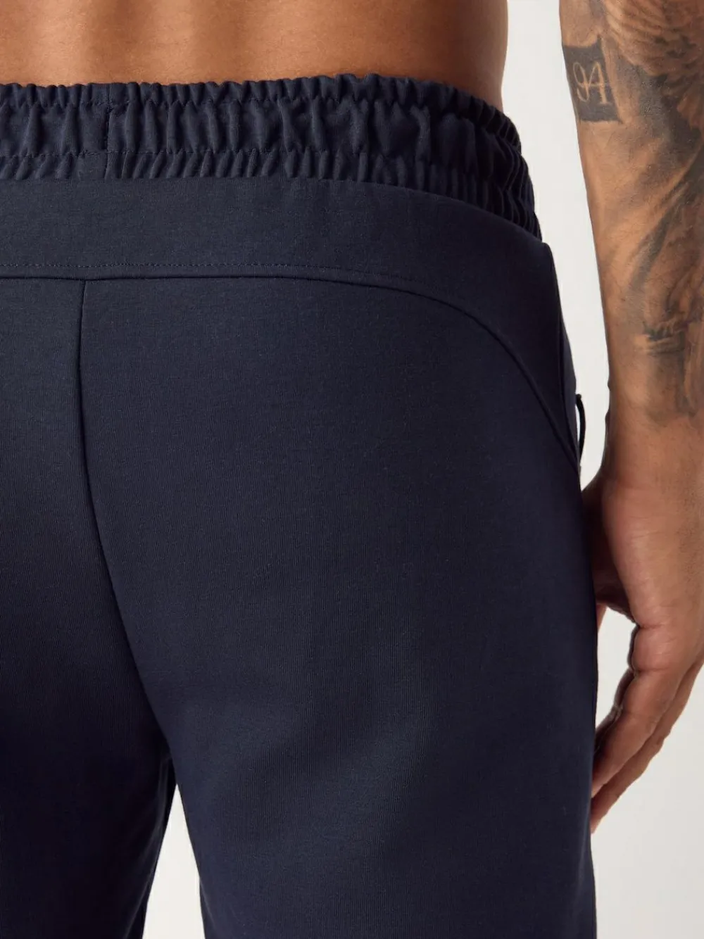 Next Interlock Soft Touch Cuffed Joggers Navy Blue