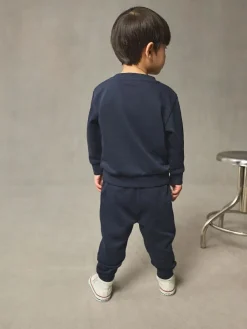 Outlet Next Navy Blue Logo Sweatshirt And Joggers Set (3mths-7yrs)