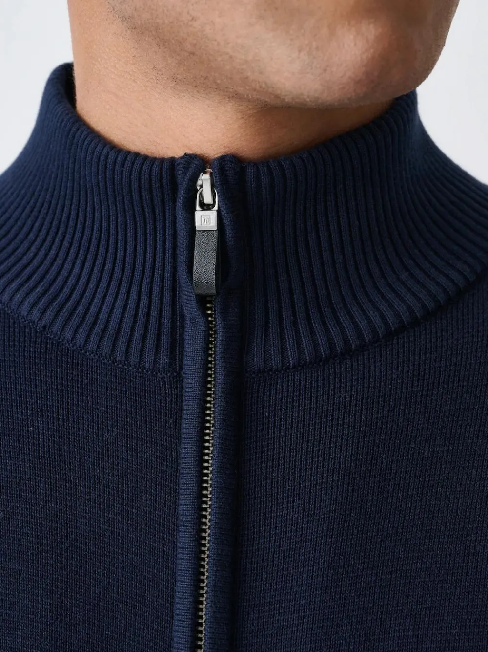 Next N.Premium Regular Fit 100% Cotton Premium Zip-Through Cardigan^ Knitwear|Knitwear