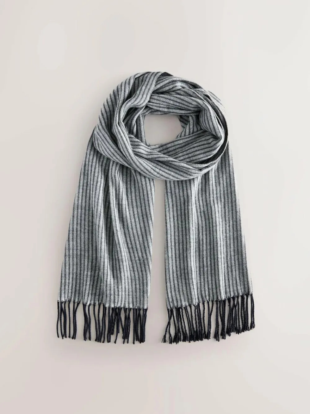 Next Navy Blue Pinstripe Woven Scarf^ Hats, Gloves & Scarves|Hats, Scarves & Gloves