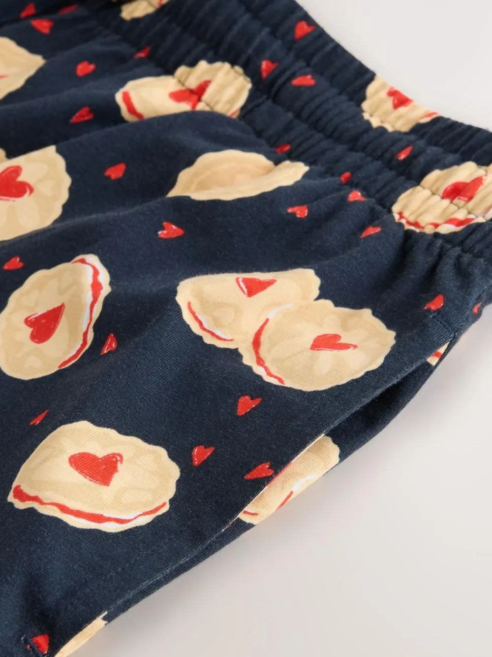 Next Navy Blue Printed Short Sleeve Jersey Pyjamas Set^ Pyjamas|Nightwear