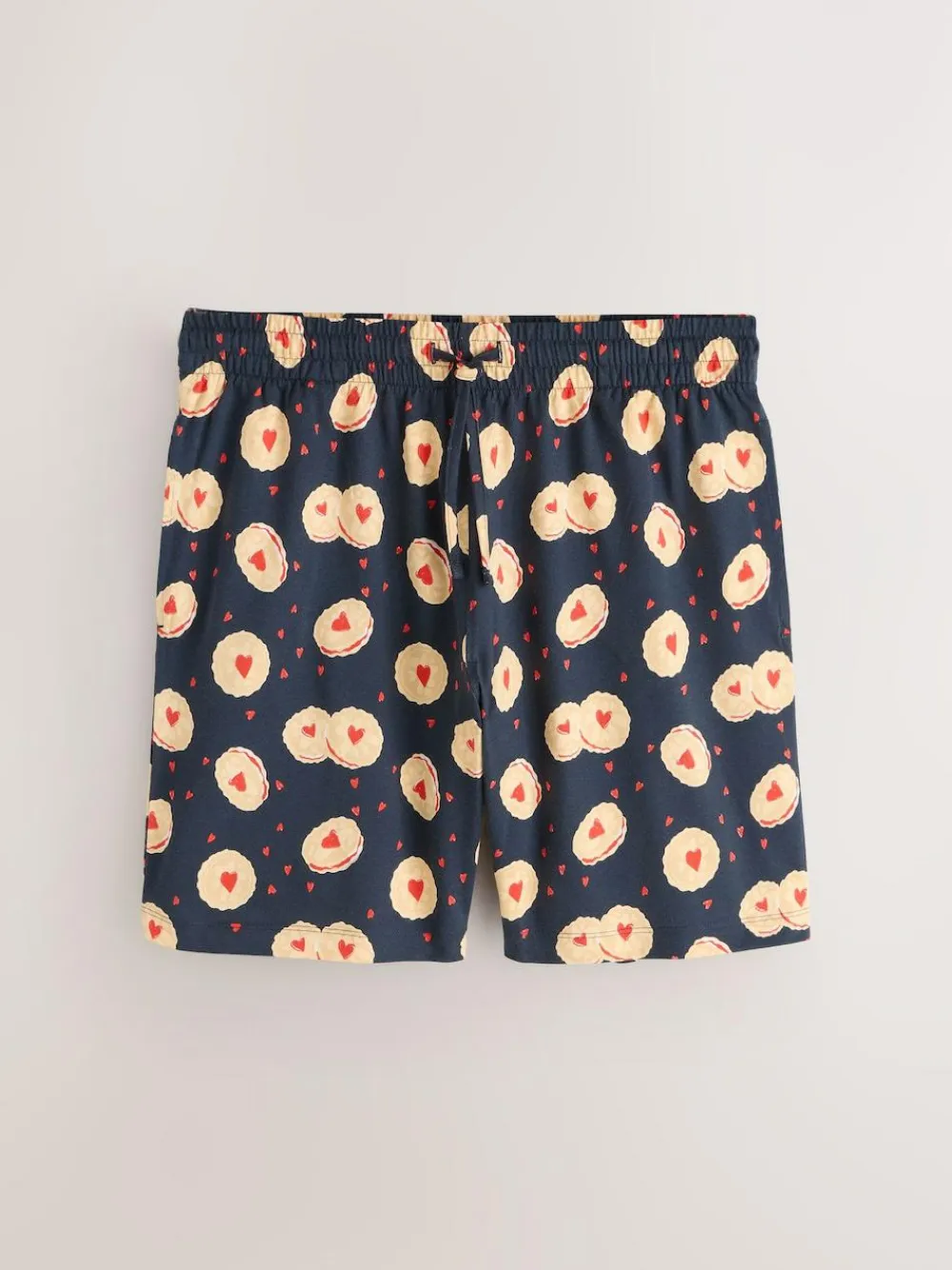Next Navy Blue Printed Short Sleeve Jersey Pyjamas Set^ Pyjamas|Nightwear