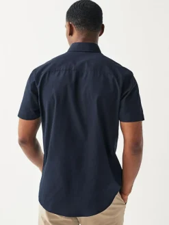 Next Regular Fit Short Sleeve Easy Iron Button Down Oxford Shirt^ Shirts