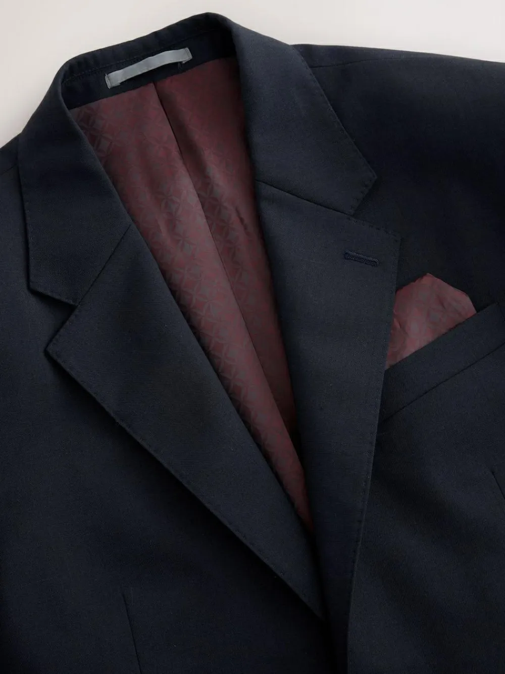 Clearance Next Regular Fit Signature Nova Fides 100% Italian Wool Suit Jacket Navy Blue