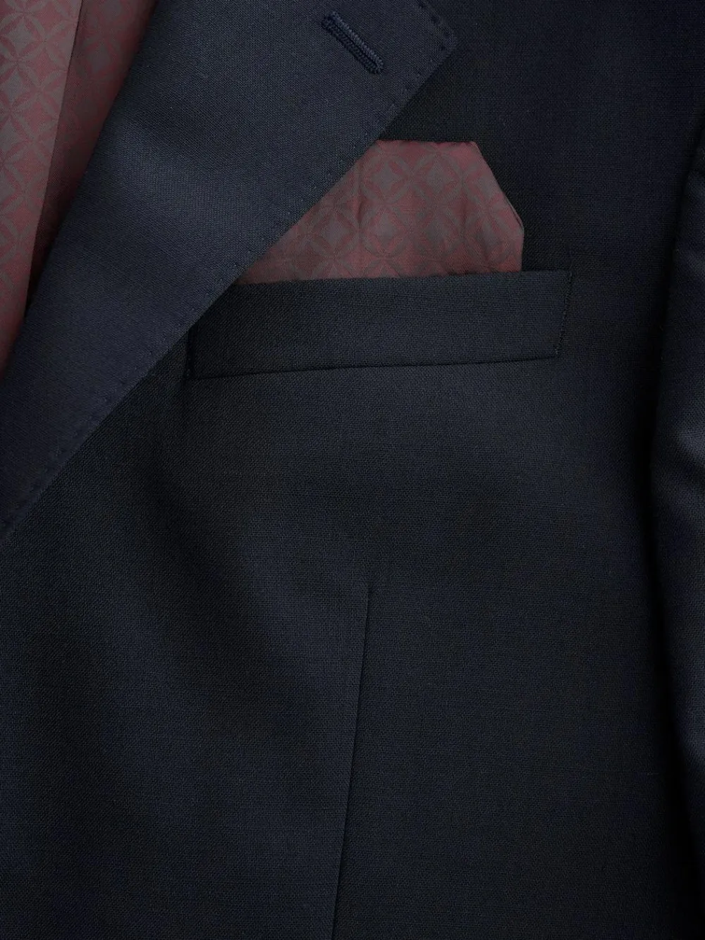 Clearance Next Regular Fit Signature Nova Fides 100% Italian Wool Suit Jacket Navy Blue