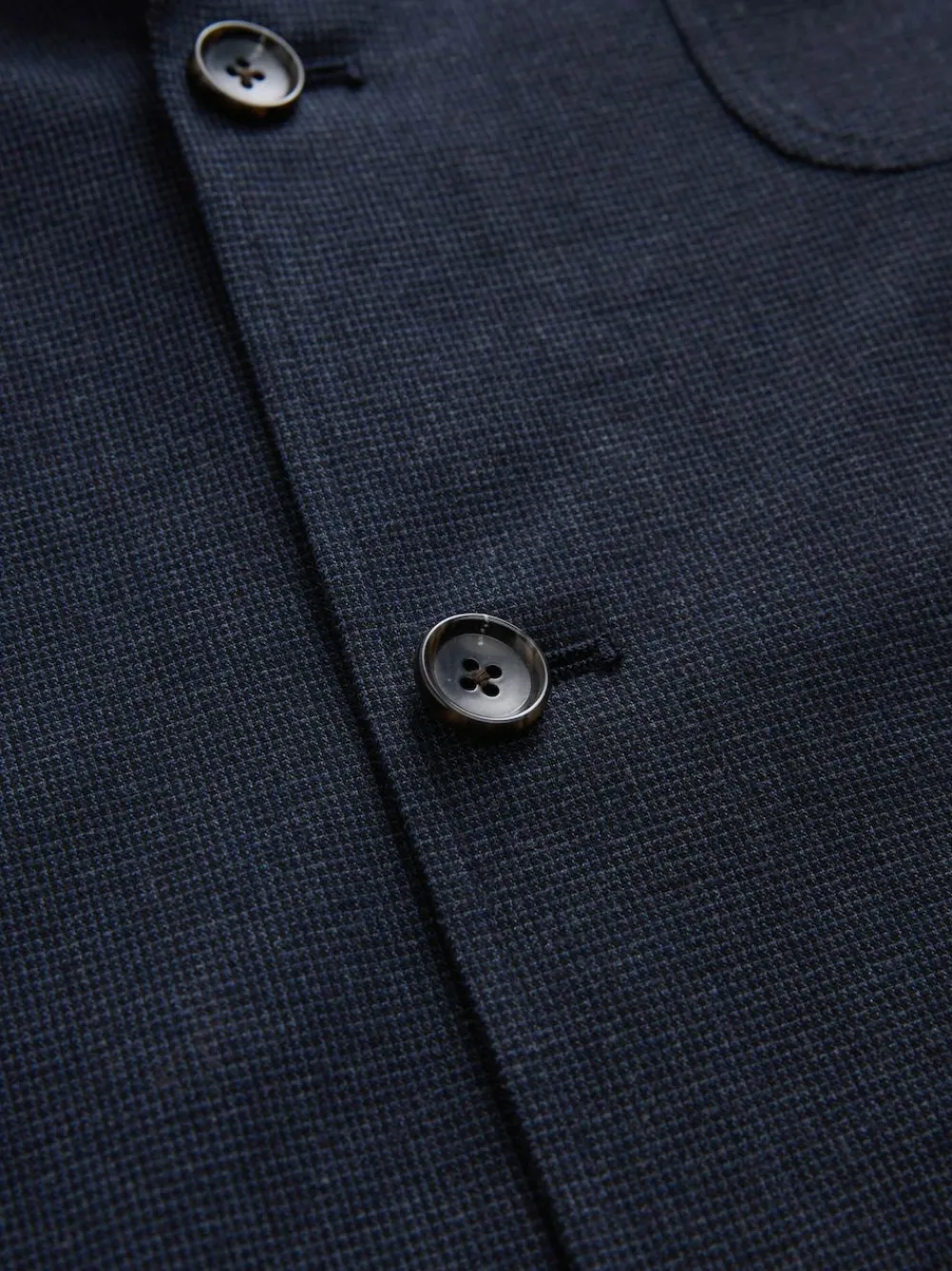 Next Navy Blue Slim Fit Cotton Blend Texture Suit Jacket^ Blue Suits