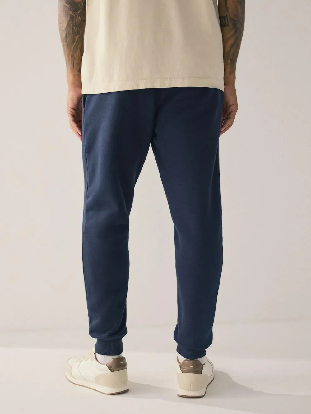 Hot Next Slim Fit Slim Fit Brushback Heavyweight Joggers Navy Blue