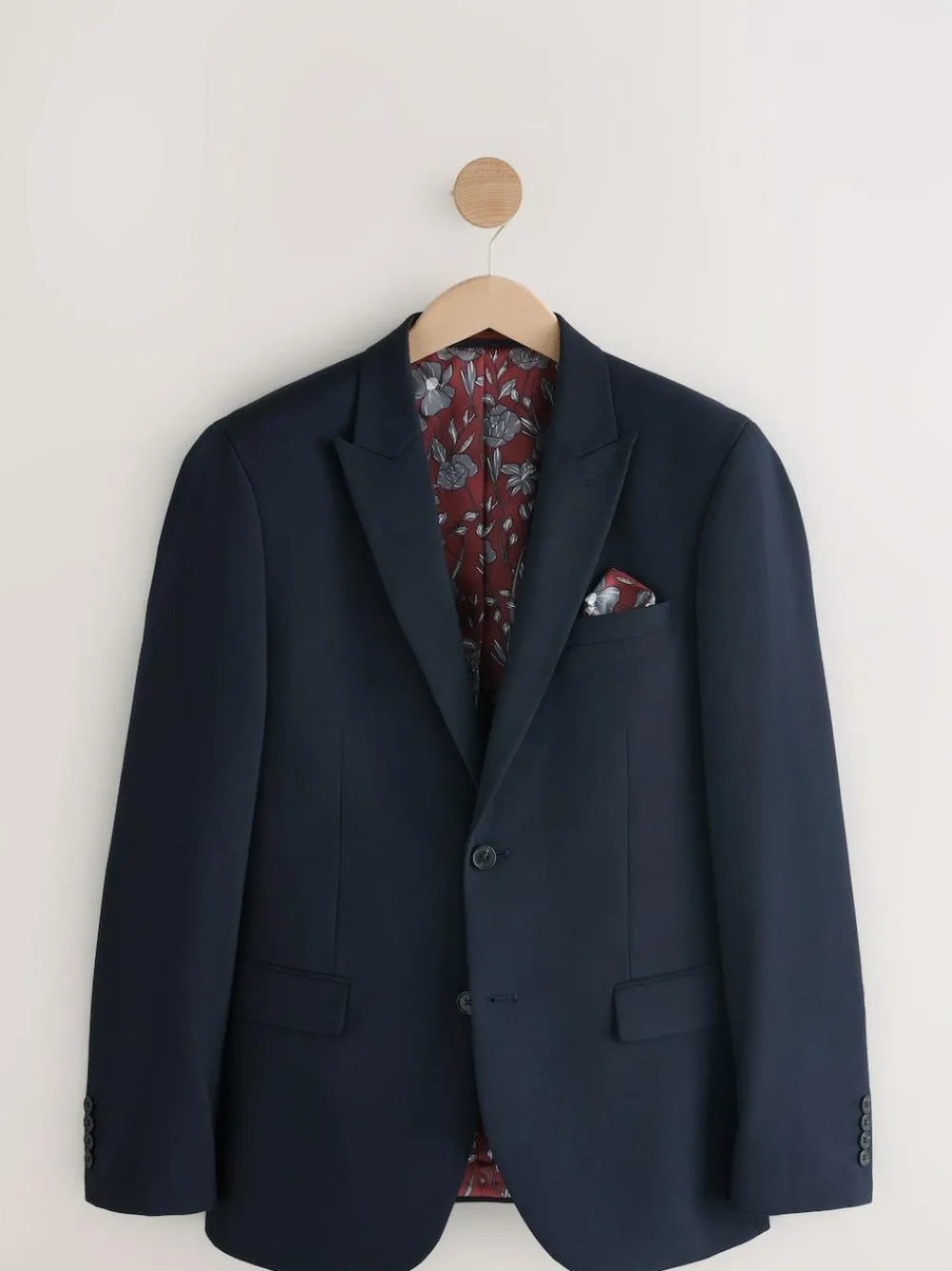 Online Next Slim Fit Two Button Suit Jacket Navy Blue