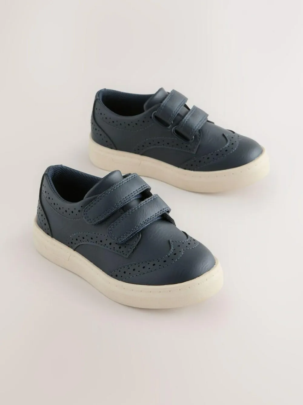 Next Standard Fit (F) Touch Fastening Brogue Shoes^ Shoes