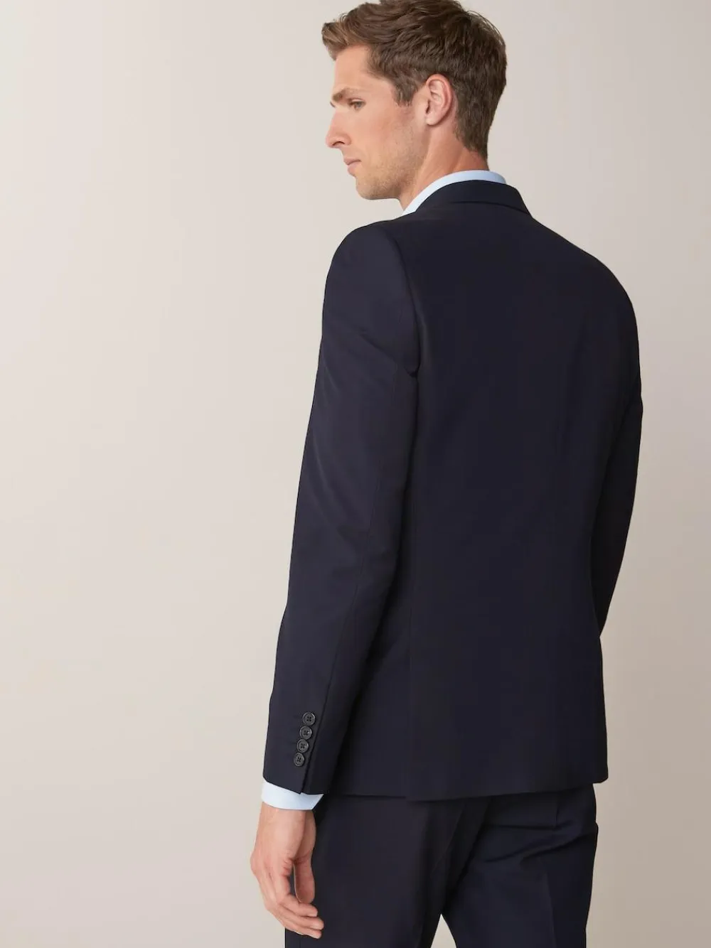 Clearance Next Tailored Fit Two Button Suit Jacket Navy Blue
