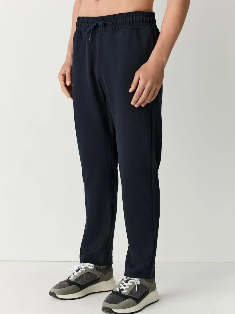 Discount Next Textured Twill Straight Leg Joggers Navy Blue