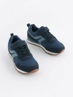 Next Wide Fit (G) One Strap Elastic Lace Trainers^BOY Sneakers