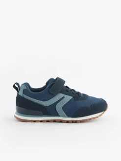 Next Wide Fit (G) One Strap Elastic Lace Trainers^BOY Sneakers