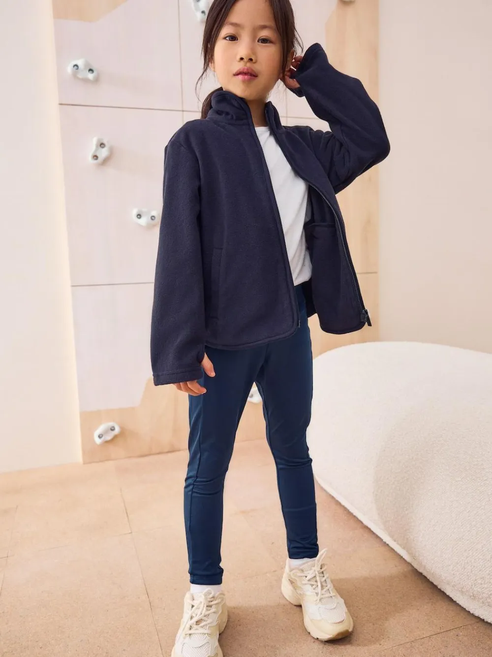 Best Next Zip-Up Fleece Jacket With Pockets (3-16yrs) Navy Blue