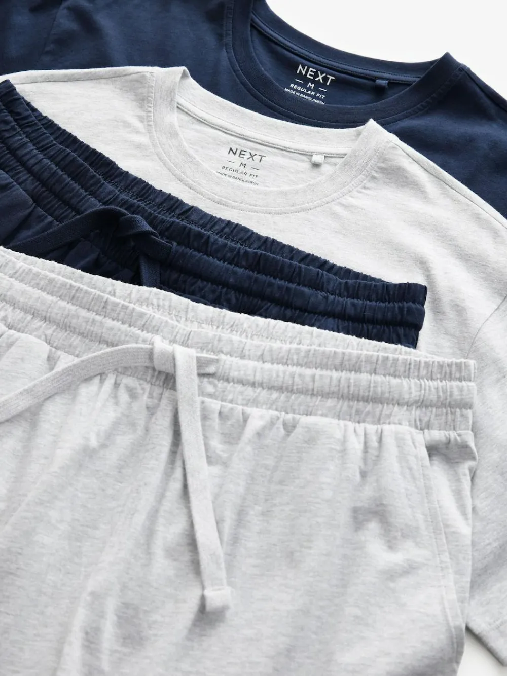 Next Navy Blue/Grey Jersey Short Pyjamas Set 2 Pack^ Pyjamas|Nightwear