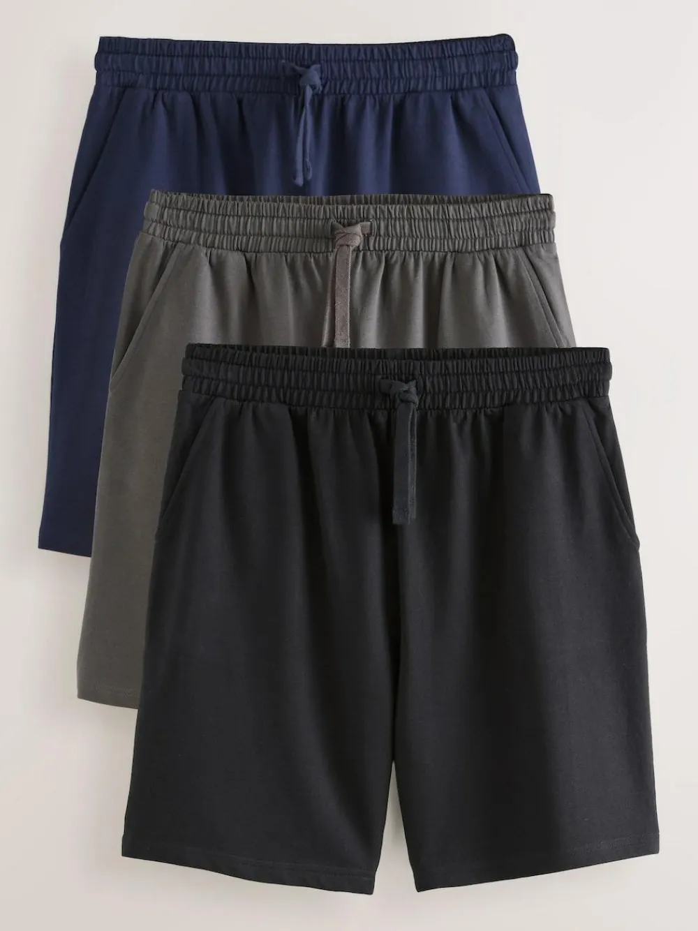 Next Loopback Soft Touch Shorts 3 Pack^ Loungewear|Shorts