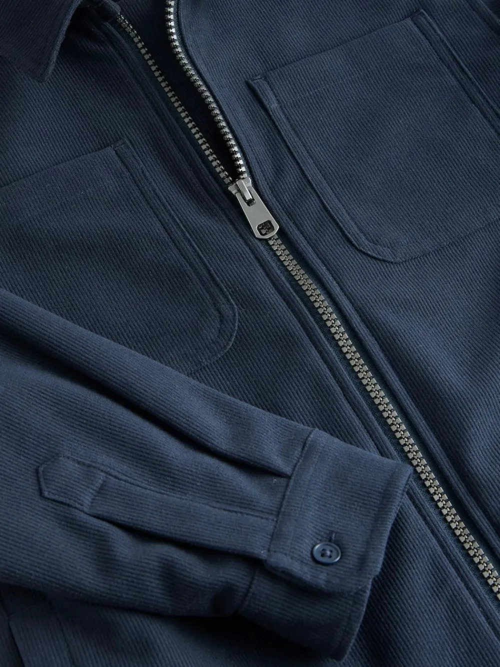 Best Next Navy Corduroy Zip Overshirt (3-16yrs)