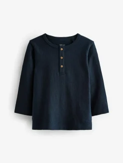 Next Long Sleeve Henley Neck T-Shirt (3mths-7yrs)^BOY T-Shirts