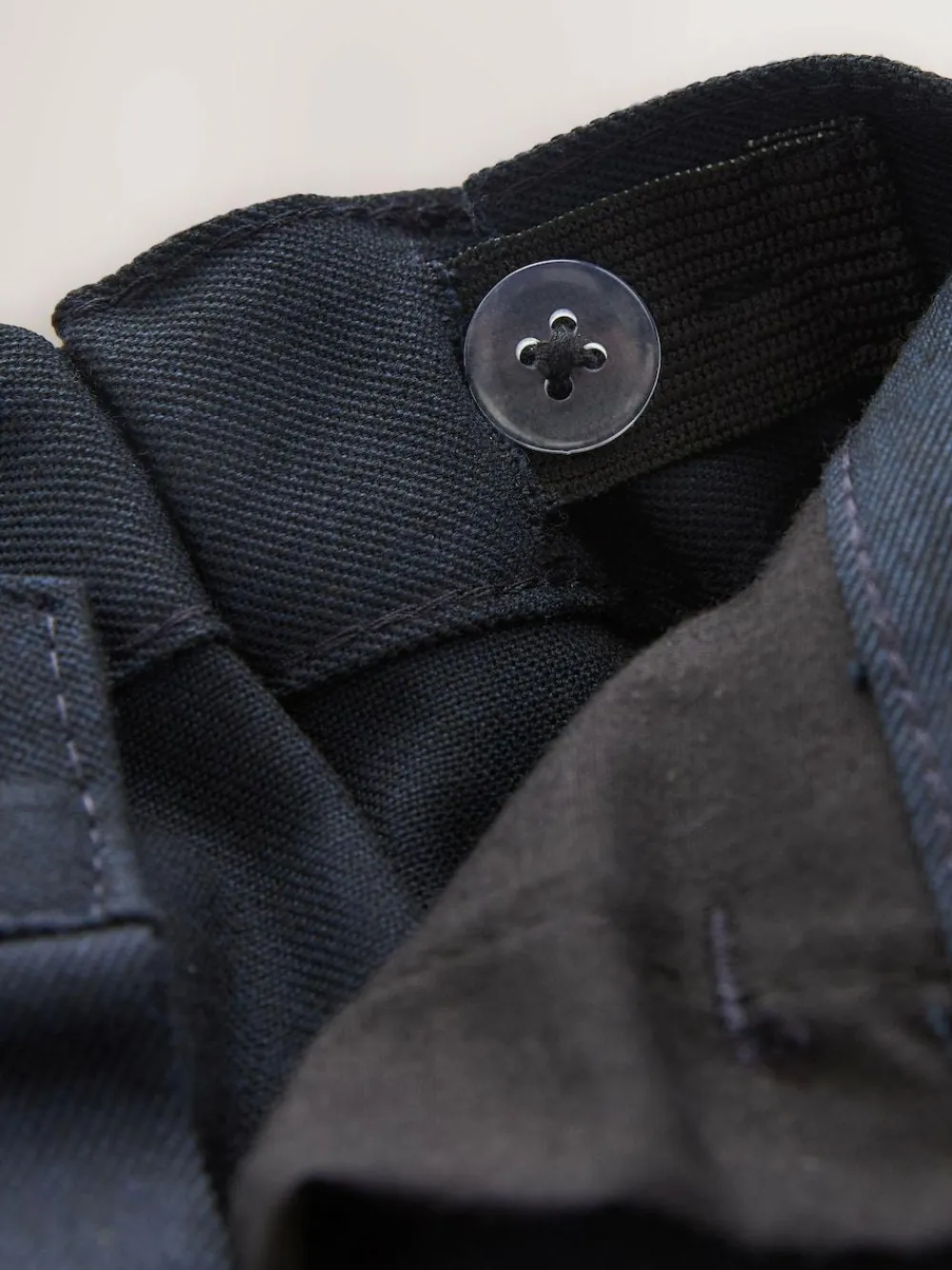 Clearance Next Longer Leg Regular Waist School Trousers (3-17yrs) Navy