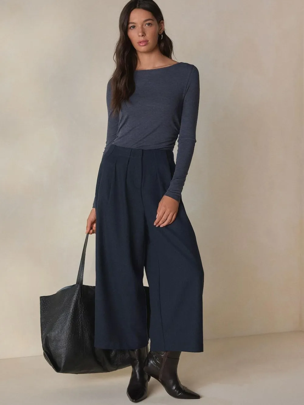 Next N. Premium Herringbone Culottes With Wool^Women Pants