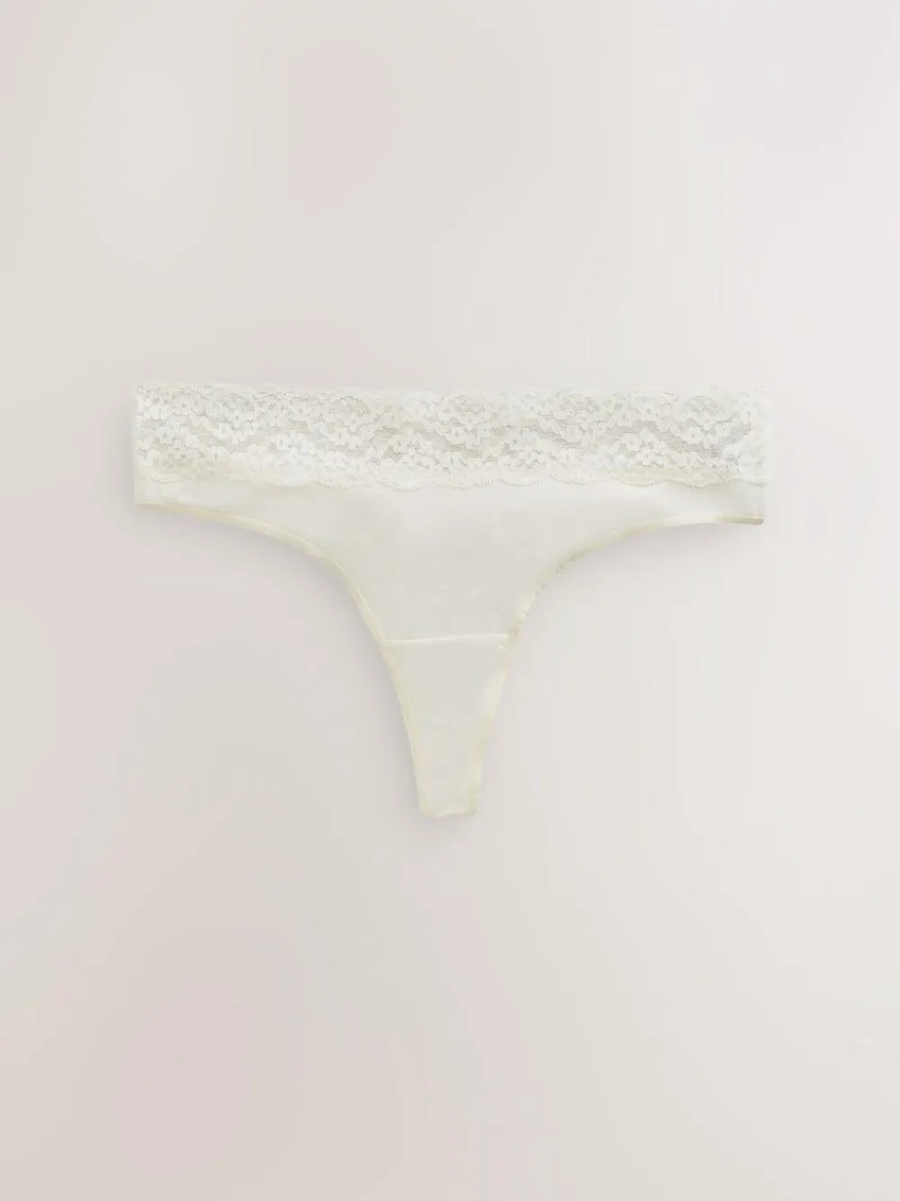 Sale Next Navy Paisley Thong Cotton Lace Knickers 4 Pack