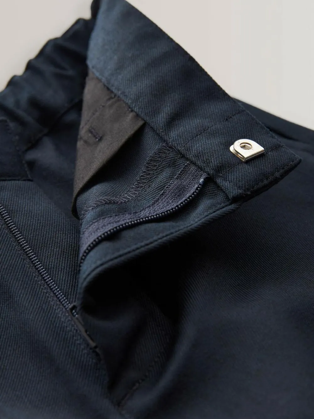 Best Next Plus Waist Straight Leg School Trousers (3-17yrs) Navy