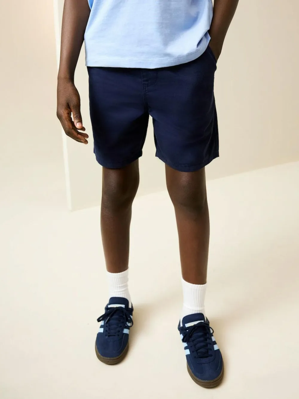 New Next Navy Regular Fit Shorts (3-16yrs)
